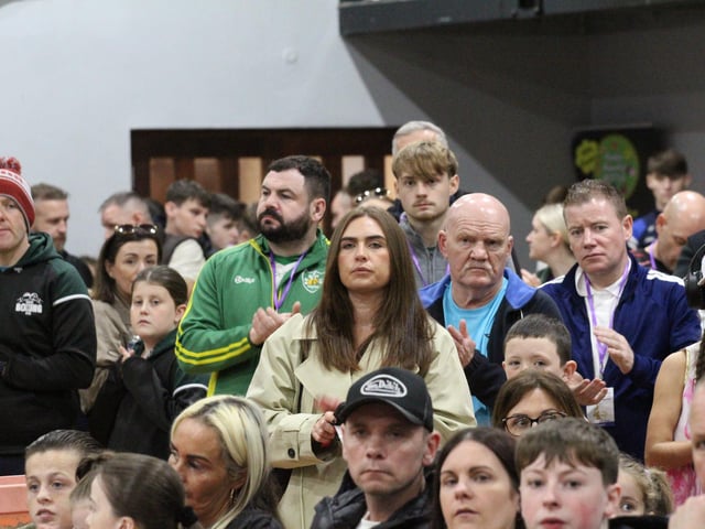 The crowd appreciating the boxing at the Peter O’Donnell Box Cup