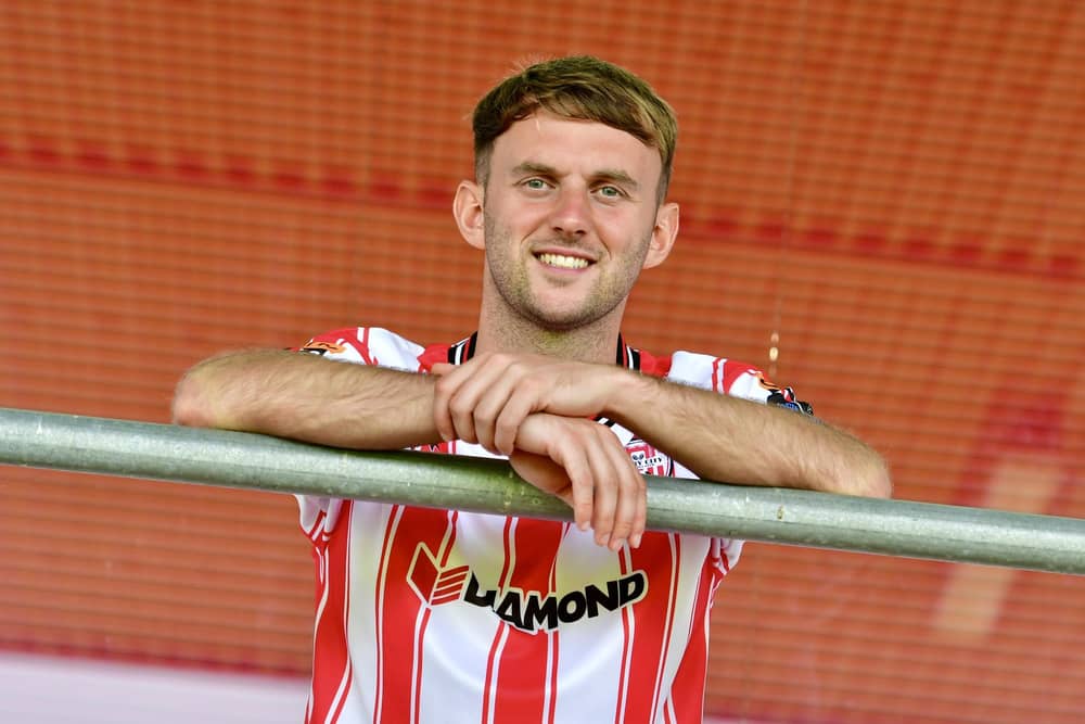 Derry City's latest signing Jamie Stott. Photograph by Kevin Morrison.