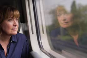 Lorraine Kelly travelling by train to Lockerbie