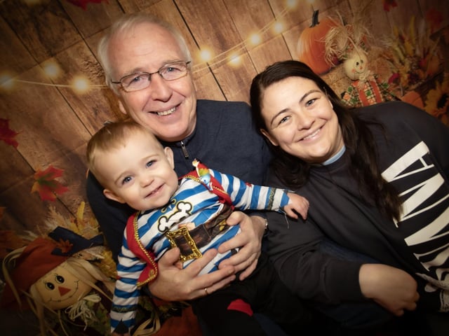 Three generations of the Collins family pictured at Monday's Feile 23/Surestart (Edenballymore) Halloween Fun Day.
