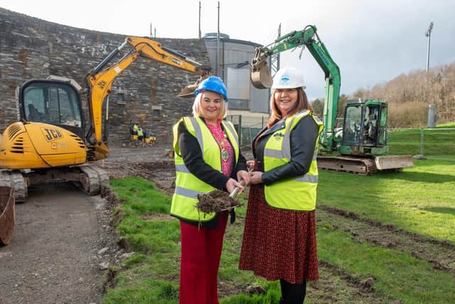 Derry City and Strabane District Council Mayor, Councillor Sandra Duffy and Joan O’Hara, Urban Villages 