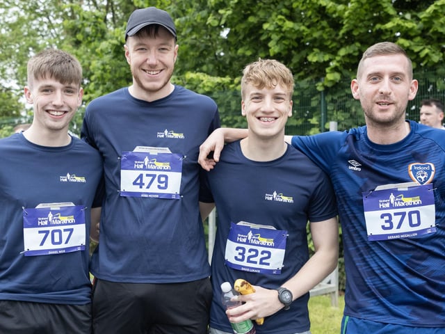 Daniel Weir, Ross McIvor, David Lukacs and Gerard McCallion. (Photo: North West Newspix)