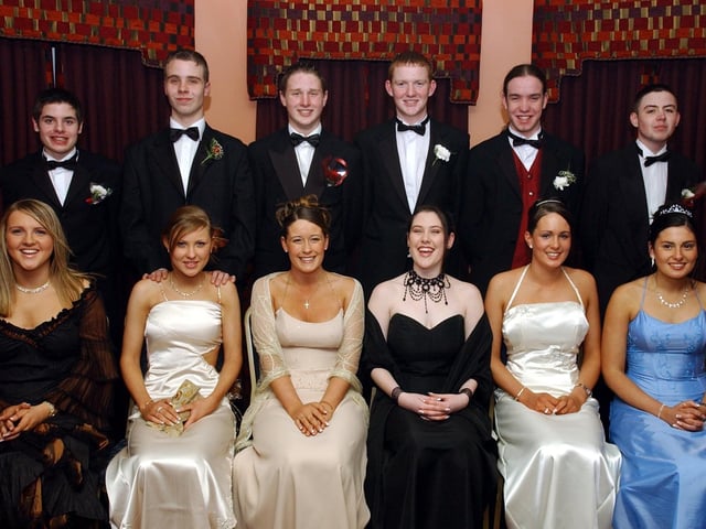 Front, from left, are Siofra O'Flaherty, Elaine Harley, Angela Bradley, Nina Roddy, Michelle McLaughlin and Louise McCallion. Back, from left, are Liam McColgan, David Murphy, John Gallagher, William O'Connor, Cahir McLaughlin and Maran Lowry. (1401C13)