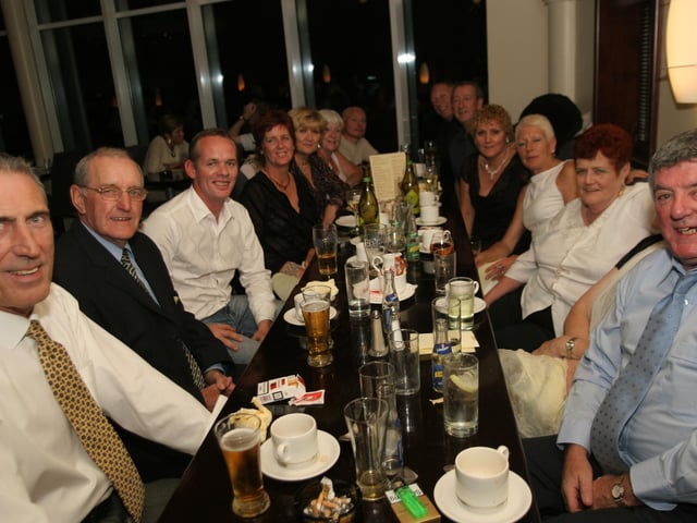 The Loughry family gets together for a party.