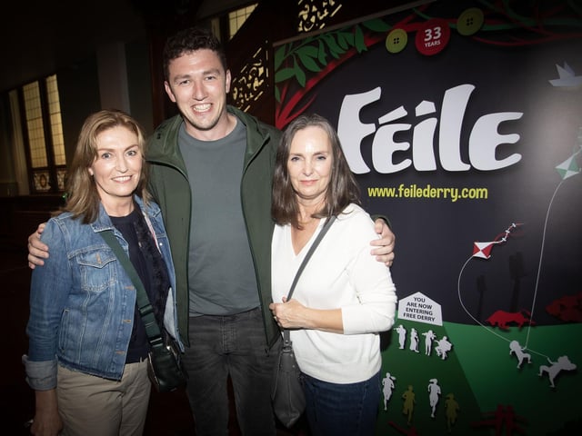 Audience members enjoying the Feile's Martin Hayes Concert on Sunday night at St. Columb's Hall. (Photos: Jim McCafferty Photography) : .