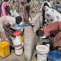 Clean water provided by Concern in South Sudan.