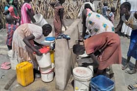 Clean water provided by Concern in South Sudan.