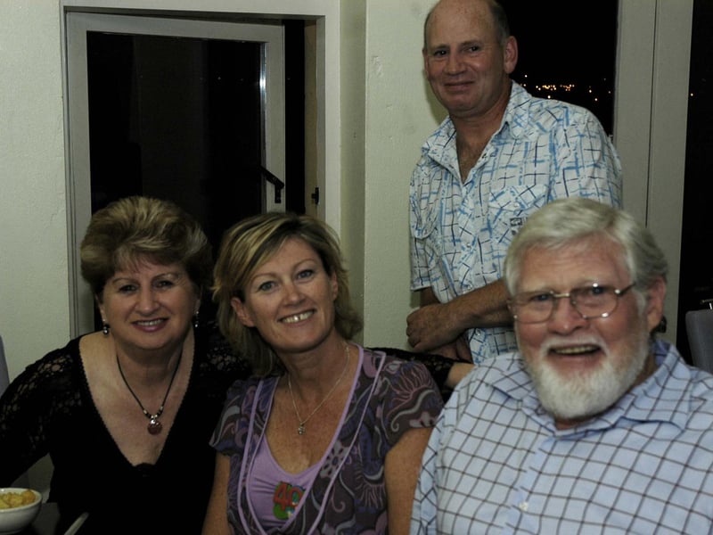 Liz pictured with from left Kathleen, Kevin and Brian. : .