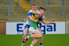 Ethan Doherty's pace will be a big threat to Cargin in Healy Park on Sunday. Photo: George Sweeney.  DER2246GS – 021
