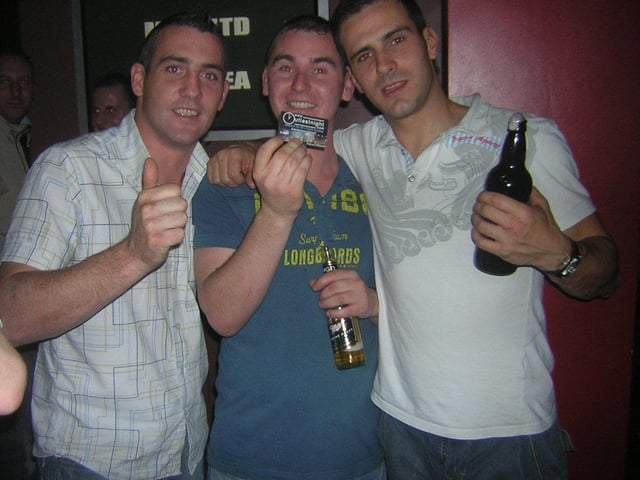Locals having a good time at Derry's nightlife spots back in November 2005.
