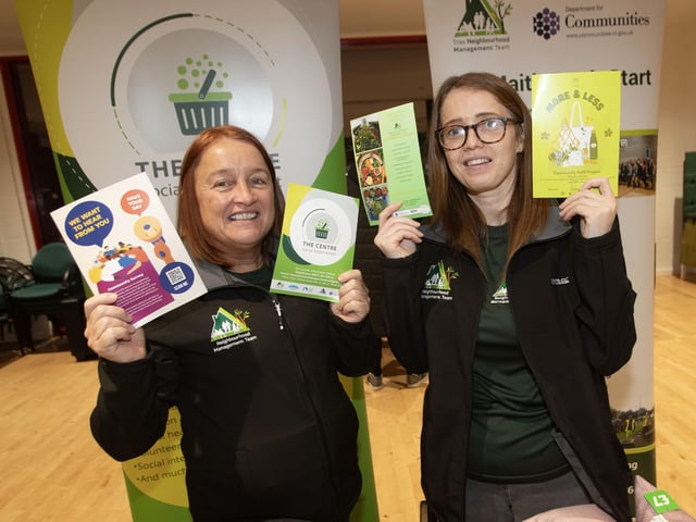 At The Centre Social Supermarket on Tuesday night were Donna McCloskey and Tina Burke.