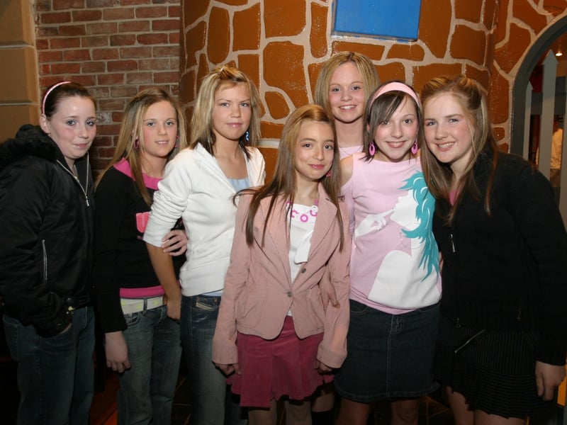 Party celebrations back in 2004: Kayleigh Little.