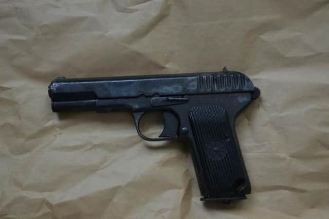 Attached is a photo of the firearm found in a search in Creggan this afternoon, Thursday 7 September