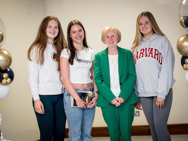 Dr Marie Ferris (Principal) , Emer McGonigle, Niamh Payne, Eva McKinney.