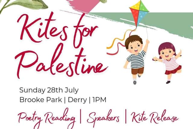 Palestinian solidarity campaigners will fly kites in Brooke Park in Derry this Sunday in tribute to the people of Gaza and the late poet Refaat Alareer who was killed in an Israeli air strike in December.