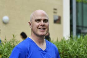 Final year graduate-entry medical student Kyle Adair from the Ulster University School of Medicine at the Magee Campus. Kyle is one of the first ever cohort of graduating doctors from the university.  Photo: George Sweeney