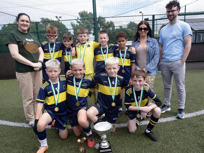 WINNERS!. . . .Don Boscos - winners of the Padraig Barton Cup at Bay Road on Tuesday afternoon. The event was part of Feile 24. (Photos: Jim McCafferty Photography)