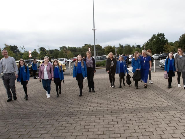 New Year 8s pictured with their parents at St. Mary's College on Friday morning. (Photos: Jim McCafferty Photography)
