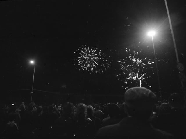 Millennium celebrations in Derry city centre.