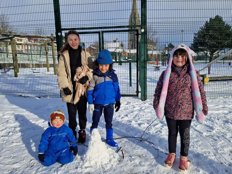 Cillian, Isla, Maleek and Cara at Jon (Ugg) Clifford Park in Derry.