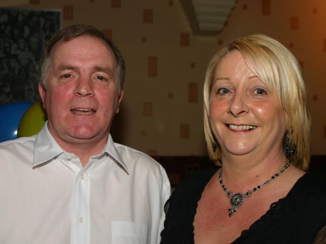 Birthday girl Helen pictured with husband Eugene at the surprise party. 1210/dd : Parties in December 2005.