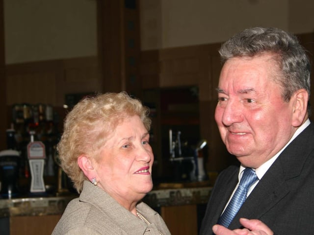 The Happy Couple enjoying the first dance at their 50th Wedding Anniversary Mary and Jim McClenaghan : McClenagan.