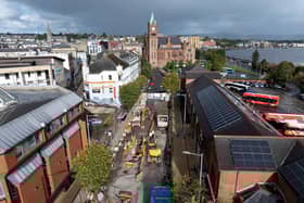 NI water work on Foyle Street.