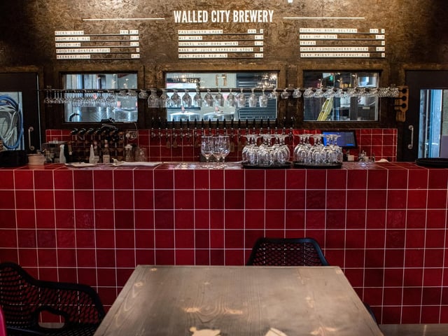 The Taproom at the Walled City Brewery. Picture Martin McKeown. 21.10.22