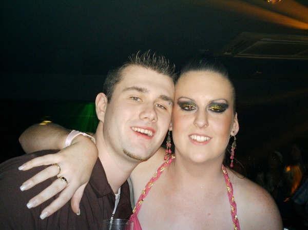 Enjoying a night out at Earth nightclub back in January 2006.