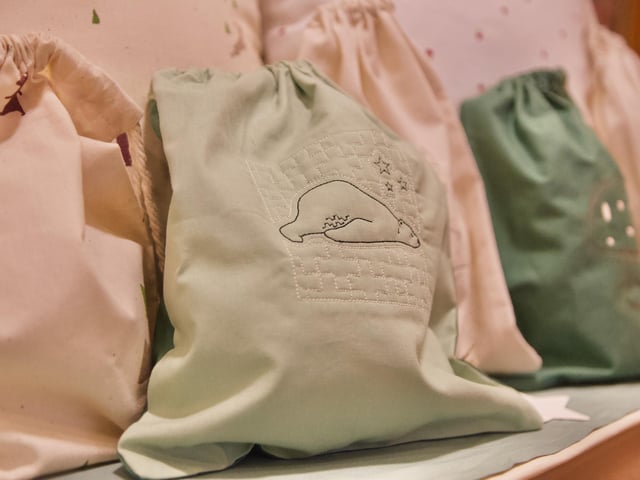 Lisa McLaughlin's boey + becci products on display in the Guildhall.