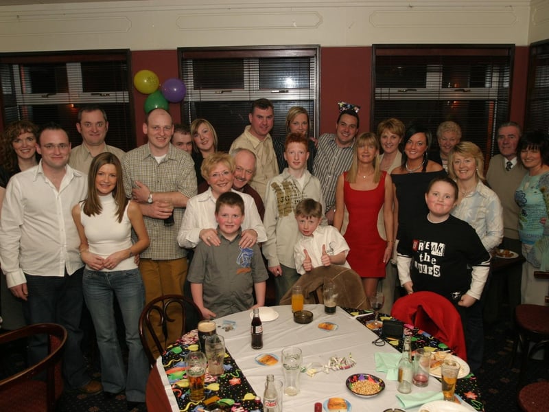 Party celebrations back in 2004: Jacqueline and Adrian Melaugh