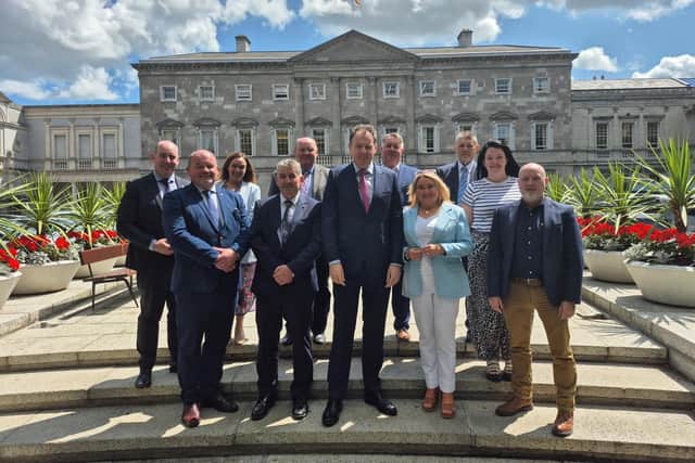 Members of the group were also greeted at Leinster House by Minister for State for Culture, Communications and Sport Charlie McConalogue.