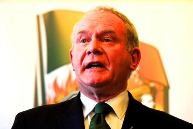 The late  Deputy First Minister Martin McGuinness. (Pacemaker)