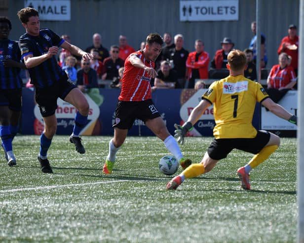 Danny Mullen is anxious to add to his first goa for Derry City. Photo: George Sweeney.
