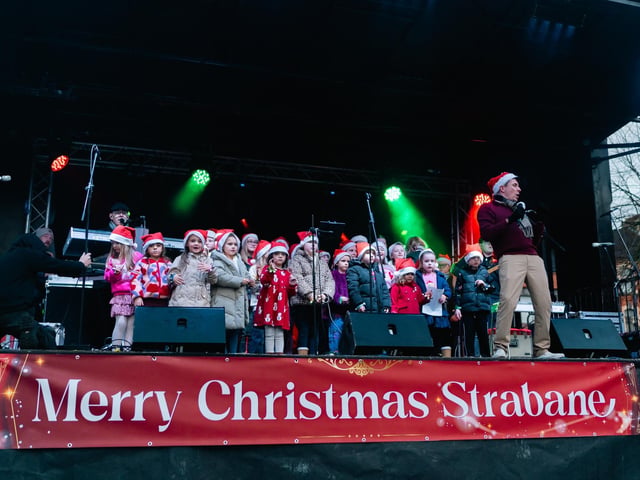 Strabane was packed with festive cheer on Saturday as crowds of visitors wrapped up warm and filled the town centre for the annual Christmas Lights Switch-On.