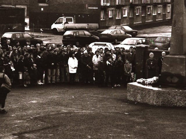 Scenes from the Bloody Sunday commemorative events in Derry in January 1996.
