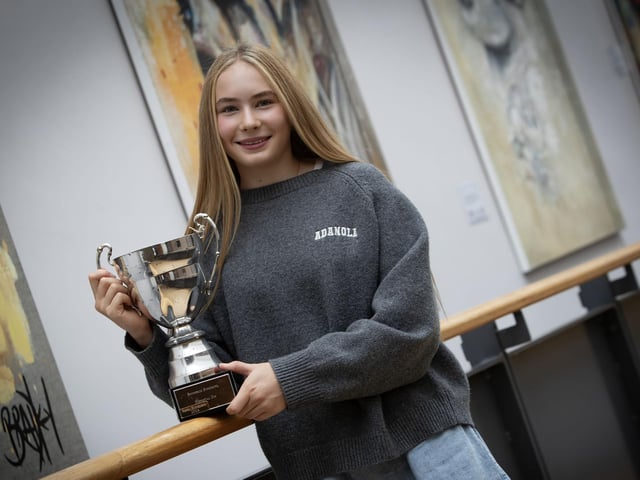 One of the Year 10 prizewinners pictured at Saturday's Feis.