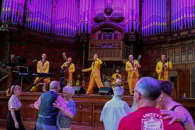 Jiving at the Mayor’s Tea Dance with the Jive Aces. Photo: George Sweeney