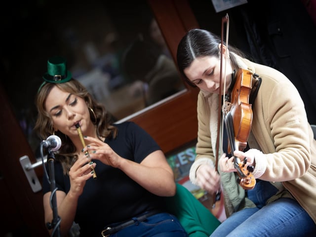 Members of Baile na gCailleach CCE performing at Saturday's Feile Springtime Shenanigans at Pilot's Row Centre. : .