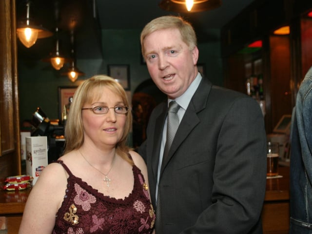 Party celebrations back in 2004: Leo Duffy.