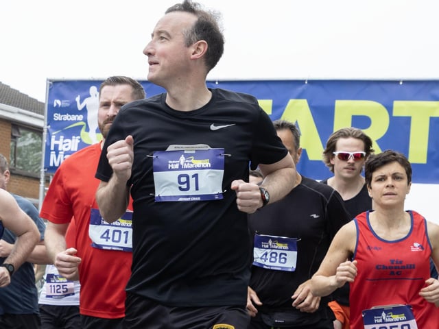 Johnny Craig breezes through the Half Marathon. (Photo: North West Newspix)