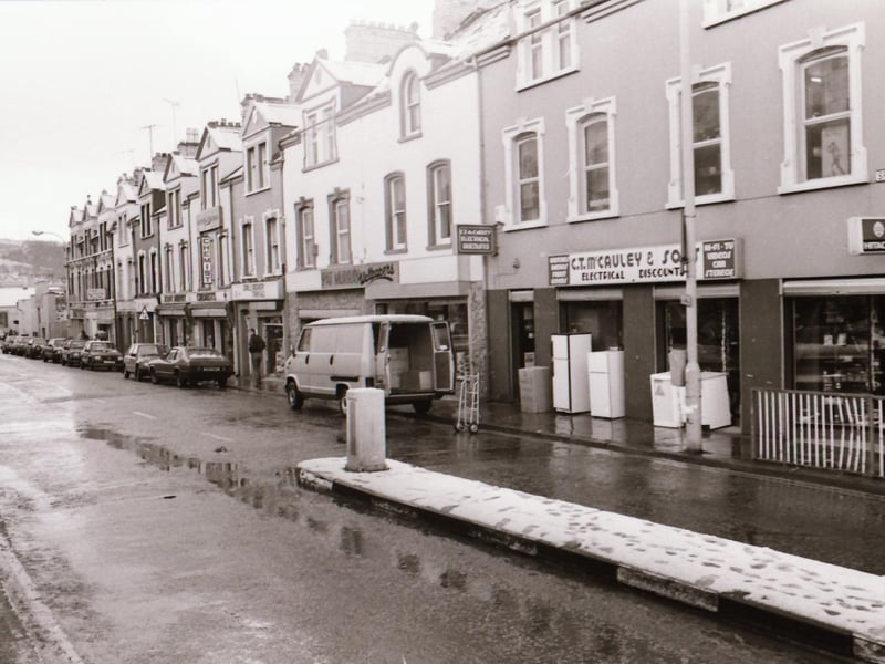 Businesses on Spencer Road and Duke Street.