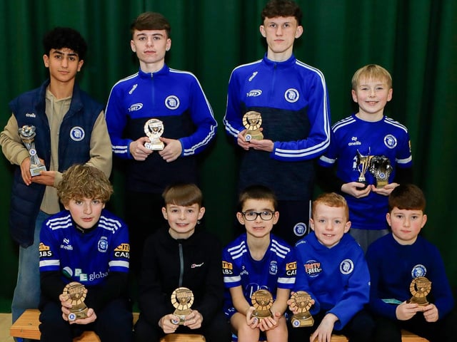 Man of the Match award winners at Trojans annual presentation of awards held in Cecilia's College. (Photo - Tom Heaney, nwpresspics)
