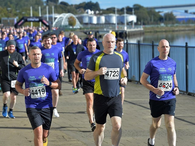 Participants at the annual Foyle Hospice Run/Walk.  Photo: George Sweeney
