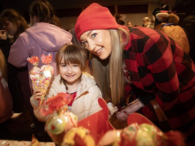 Enjoying festivities at the Holy Child PS Christmas Extravaganza are Mum Megan Donnelly and daughter Lorna.