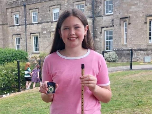 Sophie McIntyre placed first, Whistle Dance Tunes U12.