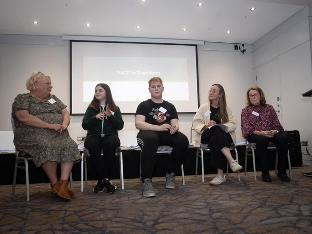 Taking part in the 'Journey of Shared Learning' were Denise Doherty, Tammie Farrell, Adam Armstrong, Orla Hasson, Facilitator and Patricia Coyle.