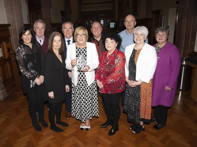 Attendees pictured at the Mayor's Reception for Carmel Dunn.