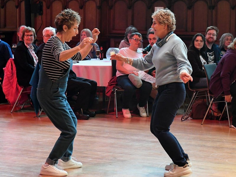 Celebrating the Roaring Forties in the Guildhall’s main hall.  Photo: George Sweeney