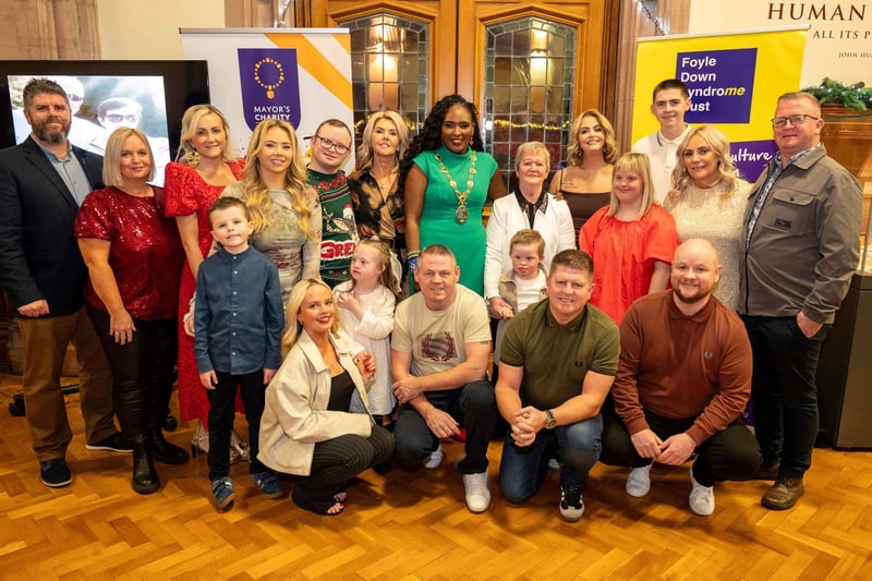Group gathered with the Mayor to celebrate the life of Paddy Tyre.